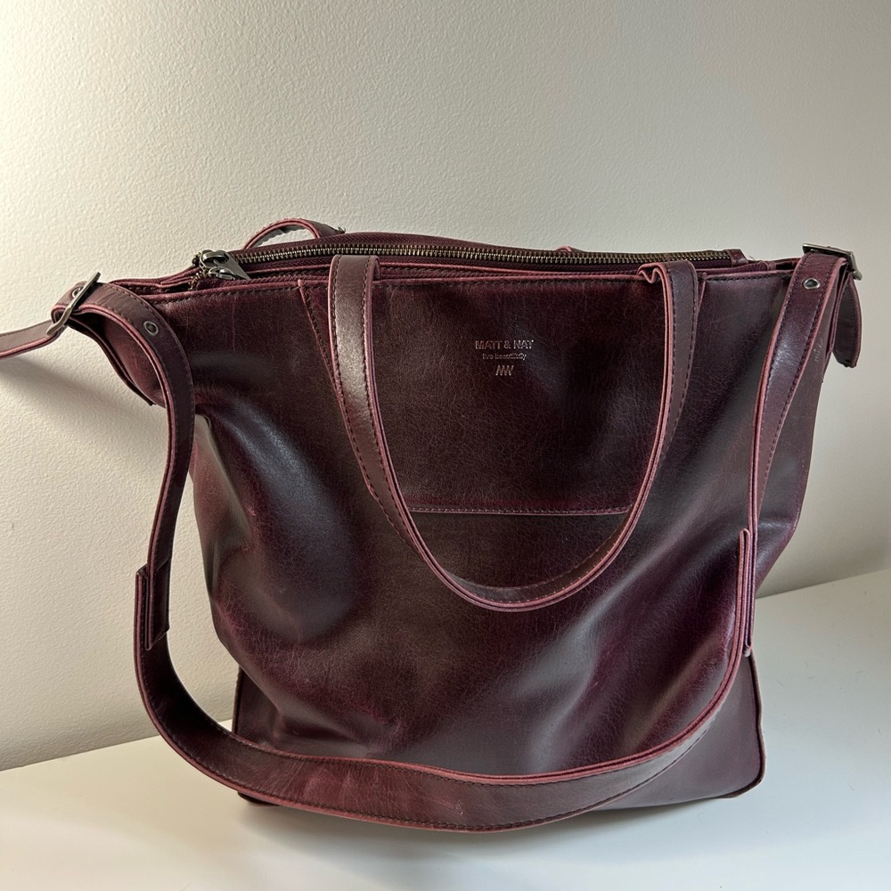 Matt & Nat crossbody/satchel - burgundy